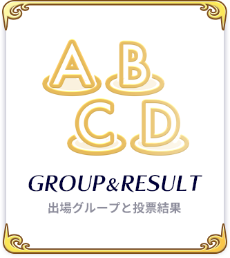 GROUP&RESULT 出場グループと投票結果